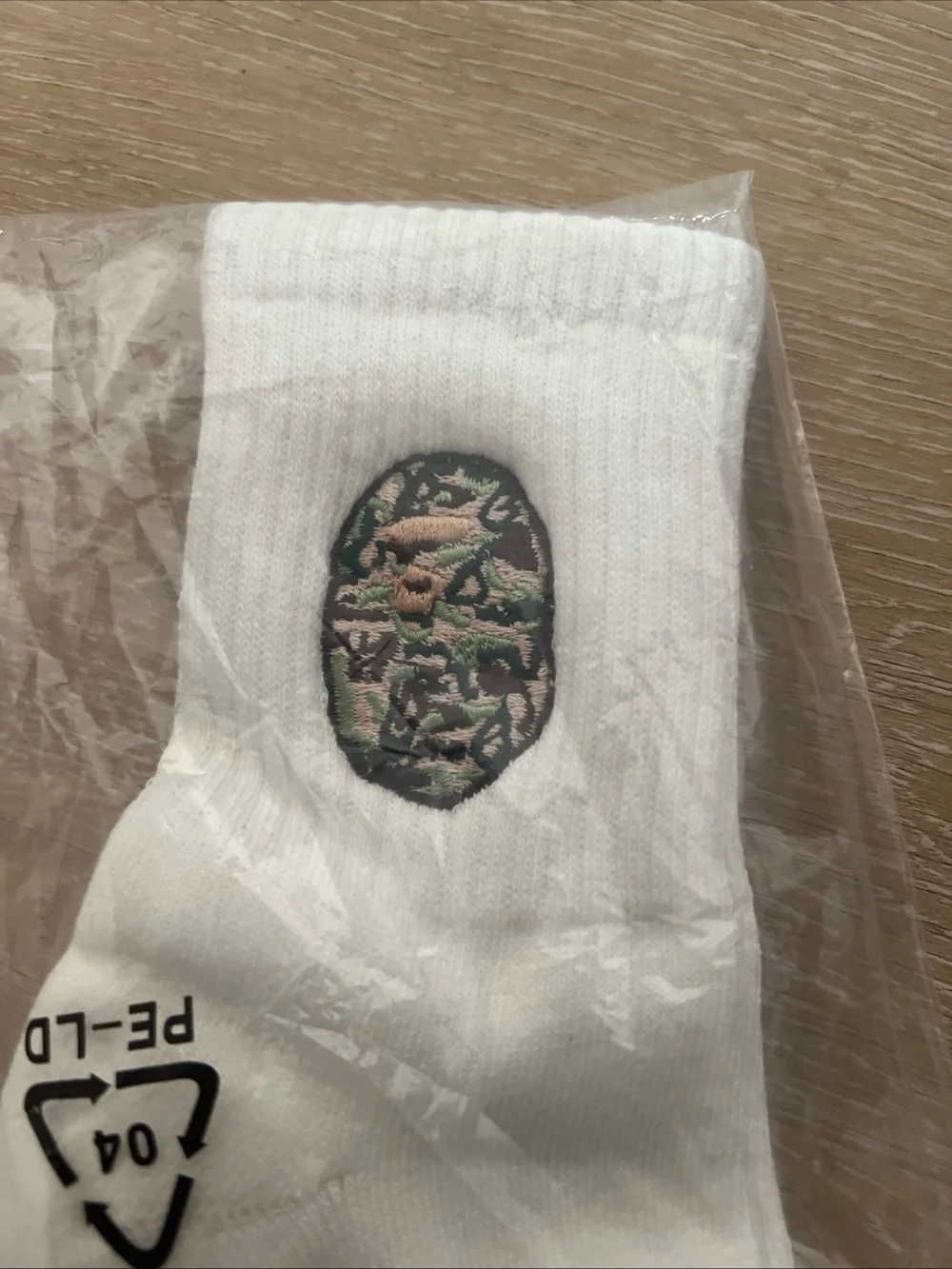 BAPE A Bathing Ape Crew Socks Big Ape Head Embroidered CAMO college Socks